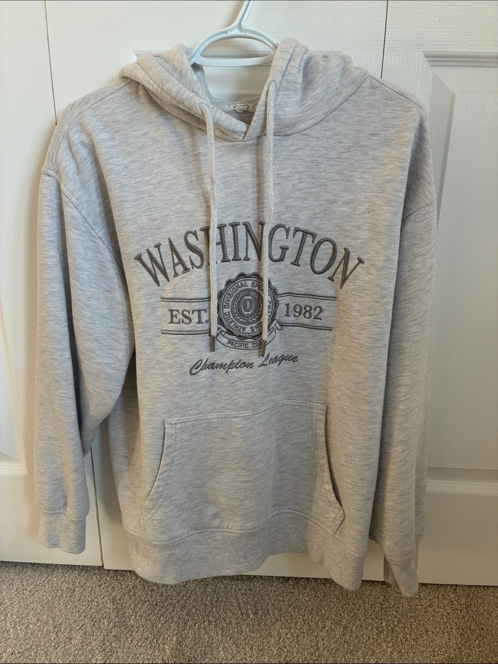 Garage Washington Graphic Hoodie - Light Gray